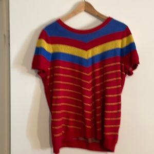 ModCloth, red, short sleeve sweater, XL.